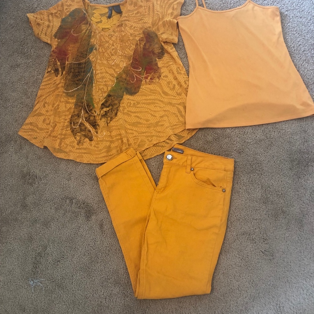 New Directions 3 piece pants outfit